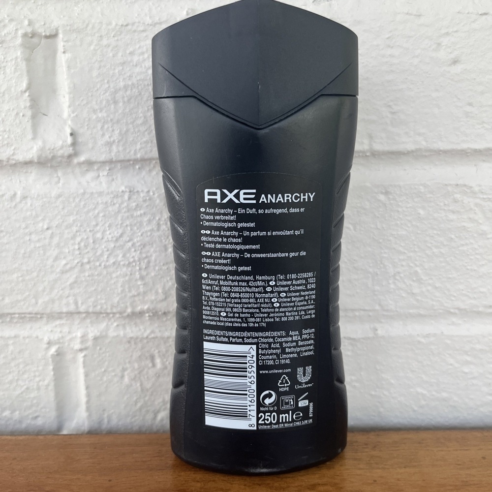 Axe Anarchy For Him Revitalising Shower Gel Retired Scent HTF - Picture 3 of 4